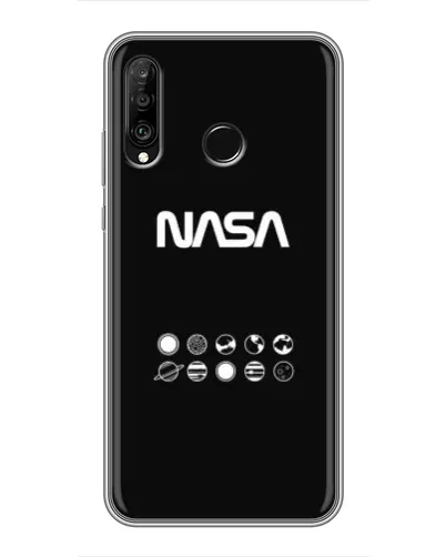 Чохол для Huawei P30 Lite / Nova 4e з картинкою «NASA — технічний принт» Чохол для Huawei P30 Lite / Nova 4e з картинкою «NASA — технічний принт»