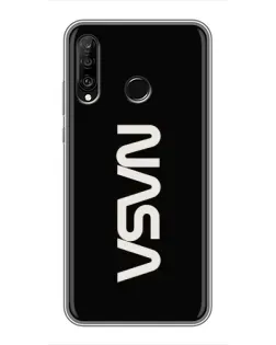 Чохол для Huawei P30 Lite / Nova 4e з картинкою «NASA — вертикальний логотип»