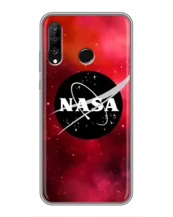 Чехол для Huawei P30 Lite / Nova 4e с картинкой «NASA — красная туманность»
