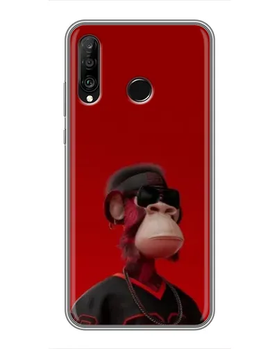 Чохол для Huawei P30 Lite / Nova 4e з картинкою «Bored Ape в червоному» Чохол для Huawei P30 Lite / Nova 4e з картинкою «Bored Ape в червоному»