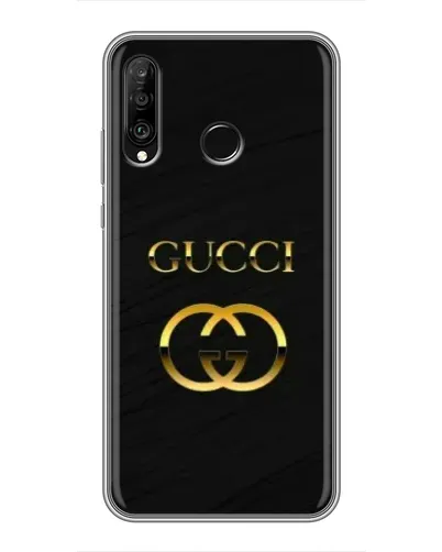 Чохол для Huawei P30 Lite / Nova 4e з картинкою «Золотий логотип Gucci» Чохол для Huawei P30 Lite / Nova 4e з картинкою «Золотий логотип Gucci»