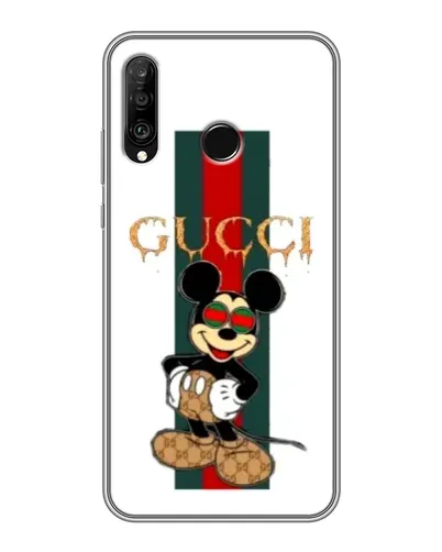 Чохол для Huawei P30 Lite / Nova 4e з картинкою «Міккі Маус Gucci — смуги» Чохол для Huawei P30 Lite / Nova 4e з картинкою «Міккі Маус Gucci — смуги»
