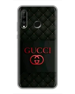 Чохол для Huawei P30 Lite / Nova 4e з картинкою «Gucci — стьобаний чорний»