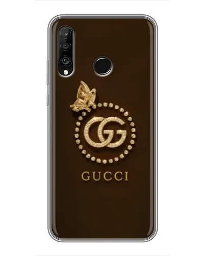 Чохол для Huawei P30 Lite / Nova 4e з картинкою «Gucci — золотий метелик» Чохол для Huawei P30 Lite / Nova 4e з картинкою «Gucci — золотий метелик»