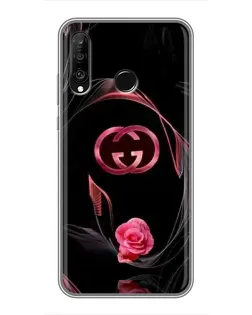 Чохол для Huawei P30 Lite / Nova 4e з картинкою «Gucci — неонова троянда»