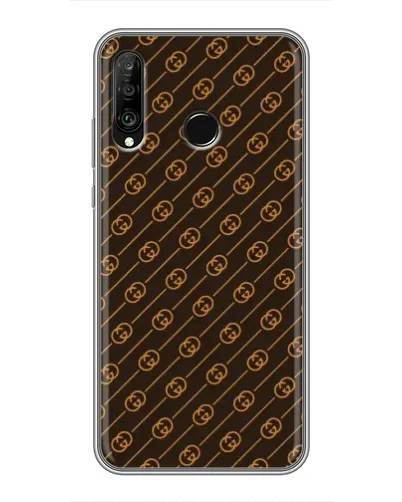 Чохол для Huawei P30 Lite / Nova 4e з картинкою «Gucci — золоті діагоналі» Чохол для Huawei P30 Lite / Nova 4e з картинкою «Gucci — золоті діагоналі»
