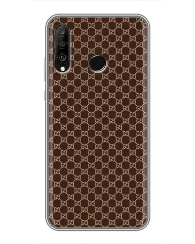 Чохол для Huawei P30 Lite / Nova 4e з картинкою «Gucci — шоколадна сітка» Чохол для Huawei P30 Lite / Nova 4e з картинкою «Gucci — шоколадна сітка»