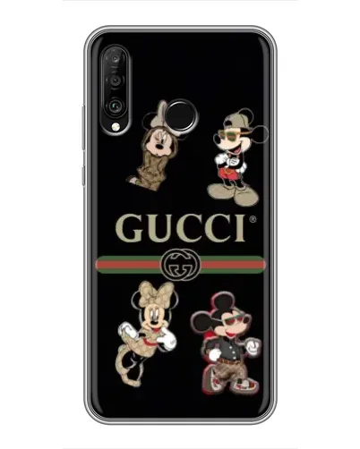 Чохол для Huawei P30 Lite / Nova 4e з картинкою «Gucci — герої Disney та монограма» Чохол для Huawei P30 Lite / Nova 4e з картинкою «Gucci — герої Disney та монограма»