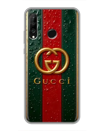 Чохол для Huawei P30 Lite / Nova 4e з картинкою «Gucci — фірмова смуга та золото» Чохол для Huawei P30 Lite / Nova 4e з картинкою «Gucci — фірмова смуга та золото»