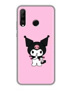 Чохол для Huawei P30 Lite / Nova 4e з картинкою «Kuromi — рожева ніжність»
