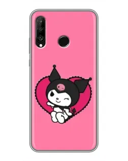 Чохол для Huawei P30 Lite / Nova 4e з картинкою «Kuromi — любов у серці»