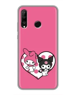 Чохол для Huawei P30 Lite / Nova 4e з картинкою «Kuromi та My Melody»