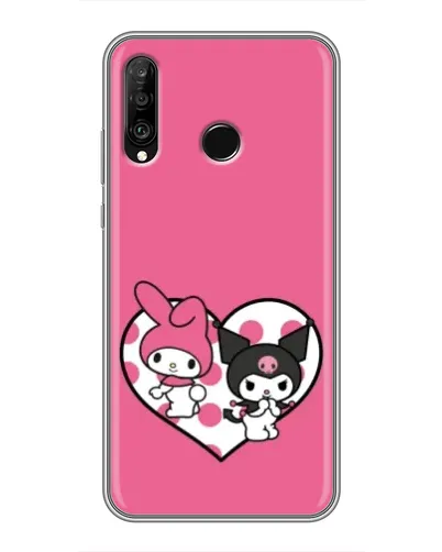Чохол для Huawei P30 Lite / Nova 4e з картинкою «Kuromi та My Melody» Чохол для Huawei P30 Lite / Nova 4e з картинкою «Kuromi та My Melody»