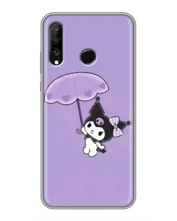 Чохол для Huawei P30 Lite / Nova 4e з картинкою «Kuromi з парасолькою»