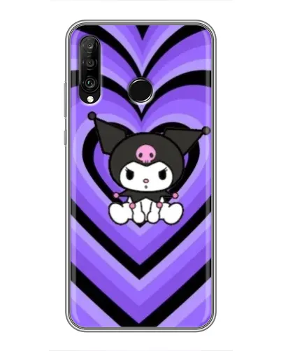 Чохол для Huawei P30 Lite / Nova 4e з картинкою «Kuromi та фіолетові серця» Чохол для Huawei P30 Lite / Nova 4e з картинкою «Kuromi та фіолетові серця»