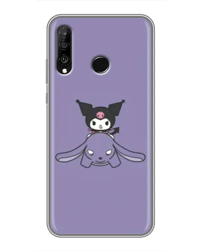 Чохол для Huawei P30 Lite / Nova 4e з картинкою «Kuromi на ліловому фоні» Чохол для Huawei P30 Lite / Nova 4e з картинкою «Kuromi на ліловому фоні»