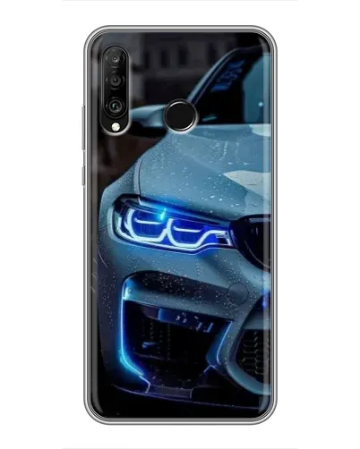 Чохол для Huawei P30 Lite / Nova 4e з картинкою «Погляд BMW з синіми фарами» Чохол для Huawei P30 Lite / Nova 4e з картинкою «Погляд BMW з синіми фарами»