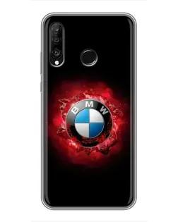 Чохол для Huawei P30 Lite / Nova 4e з картинкою «Логотип BMW — спалах»