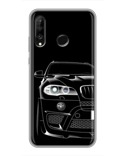 Чохол для Huawei P30 Lite / Nova 4e з картинкою «Темний силует BMW» Чохол для Huawei P30 Lite / Nova 4e з картинкою «Темний силует BMW»
