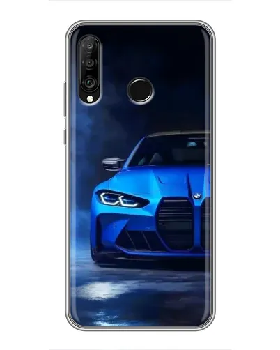 Чохол для Huawei P30 Lite / Nova 4e з картинкою «Блакитна BMW M4» Чохол для Huawei P30 Lite / Nova 4e з картинкою «Блакитна BMW M4»