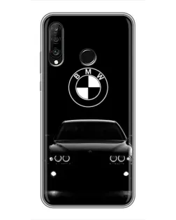 Чохол для Huawei P30 Lite / Nova 4e з картинкою «BMW — погляд з темряви»
