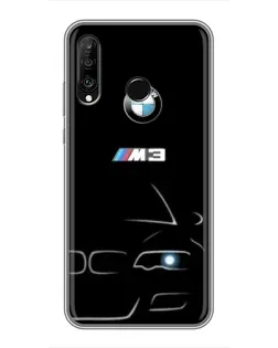 Чохол для Huawei P30 Lite / Nova 4e з картинкою «Мінімалістичний принт BMW M3»