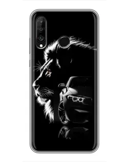 Чохол для Huawei P30 Lite / Nova 4e з картинкою «BMW та лев»