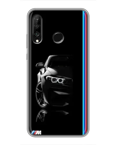 Чохол для Huawei P30 Lite / Nova 4e з картинкою «Силует BMW в темряві» Чохол для Huawei P30 Lite / Nova 4e з картинкою «Силует BMW в темряві»