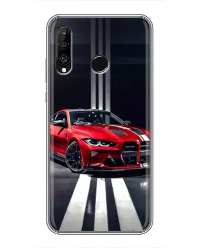 Чохол для Huawei P30 Lite / Nova 4e з картинкою «Червона BMW на дорозі» Чохол для Huawei P30 Lite / Nova 4e з картинкою «Червона BMW на дорозі»