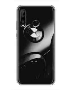 Чохол для Huawei P30 Lite / Nova 4e з картинкою «Емблема BMW — макро»