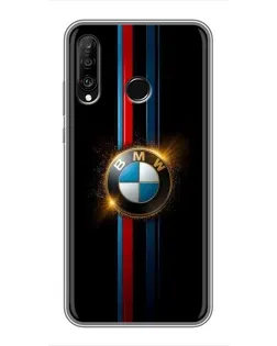 Чохол для Huawei P30 Lite / Nova 4e з картинкою «BMW M-Power неон»