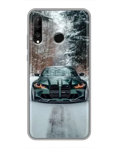 Чохол для Huawei P30 Lite / Nova 4e з картинкою «BMW у зимовому лісі» Чохол для Huawei P30 Lite / Nova 4e з картинкою «BMW у зимовому лісі»