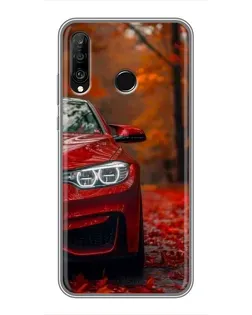 Чохол для Huawei P30 Lite / Nova 4e з картинкою «Осіння BMW M4»