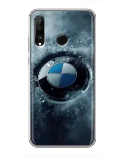 Чехол для Huawei P30 Lite / Nova 4e с картинкой «Логотип BMW — лед» Чехол для Huawei P30 Lite / Nova 4e с картинкой «Логотип BMW — лед»