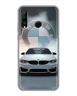 Чехол для Huawei P30 Lite / Nova 4e с картинкой «BMW в белом дыму» Чехол для Huawei P30 Lite / Nova 4e с картинкой «BMW в белом дыму»