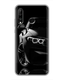 Чехол для Huawei P30 Lite / Nova 4e с картинкой «Черная BMW — профиль» Чехол для Huawei P30 Lite / Nova 4e с картинкой «Черная BMW — профиль»