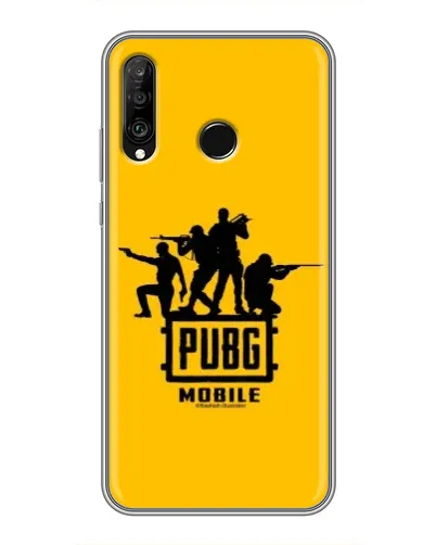 Чехол для Huawei P30 Lite / Nova 4e с картинкой «BMW M-Power — карбон»