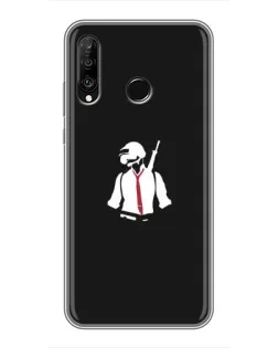 Чехол для Huawei P30 Lite / Nova 4e с картинкой «PUBG — силуэт воина» Чехол для Huawei P30 Lite / Nova 4e с картинкой «PUBG — силуэт воина»