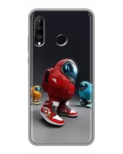 Чехол для Huawei P30 Lite / Nova 4e с картинкой «Among Us — 3D стиль»