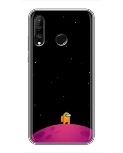 Чехол для Huawei P30 Lite / Nova 4e с картинкой «Одинокий герой на планете»