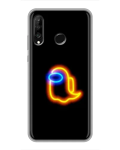 Чохол для Huawei P30 Lite / Nova 4e з картинкою «Among Us неонове сяйво»
