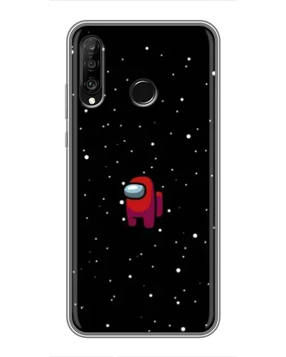 Чохол для Huawei P30 Lite / Nova 4e з картинкою «Червоний Among Us»