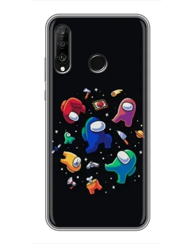 Чохол для Huawei P30 Lite / Nova 4e з картинкою «Among Us космос»