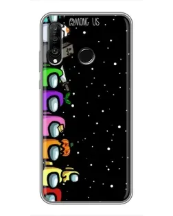 Чохол для Huawei P30 Lite / Nova 4e з картинкою «Команда Among Us»
