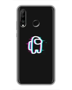 Чохол для Huawei P30 Lite / Nova 4e з картинкою «Among Us неон»