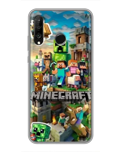 Чохол для Huawei P30 Lite / Nova 4e з картинкою «Замок Minecraft» Чохол для Huawei P30 Lite / Nova 4e з картинкою «Замок Minecraft»