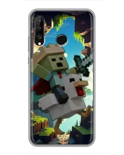 Чехол для Huawei P30 Lite / Nova 4e с картинкой «Стив и гусь»