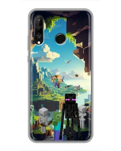 Чохол для Huawei P30 Lite / Nova 4e з картинкою «Ендермен у лісі» Чохол для Huawei P30 Lite / Nova 4e з картинкою «Ендермен у лісі»