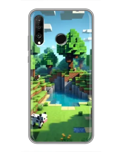 Чохол для Huawei P30 Lite / Nova 4e з картинкою «Minecraft літній день» Чохол для Huawei P30 Lite / Nova 4e з картинкою «Minecraft літній день»
