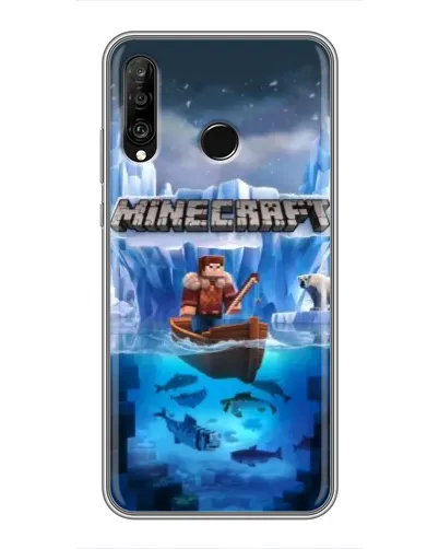 Чохол для Huawei P30 Lite / Nova 4e з картинкою «Minecraft льодянийсвіт» Чохол для Huawei P30 Lite / Nova 4e з картинкою «Minecraft льодянийсвіт»